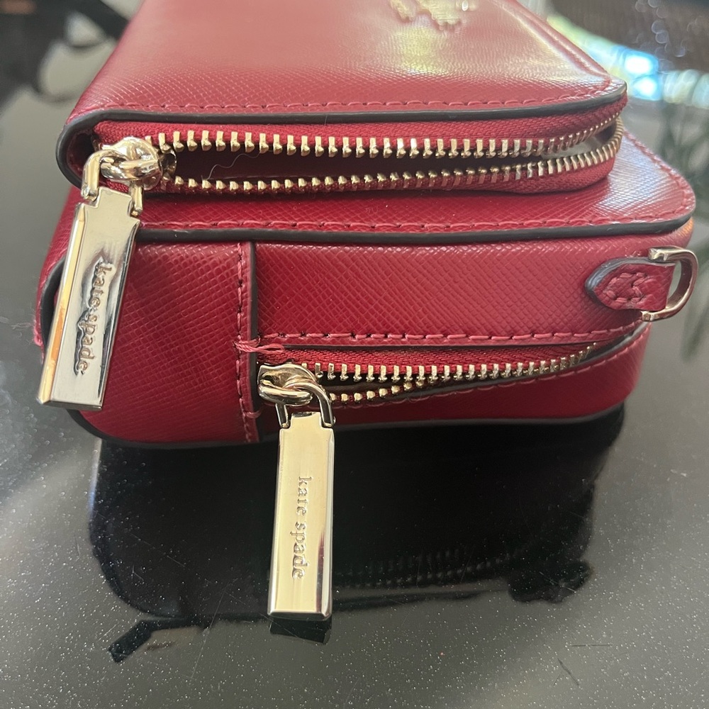 Kate Spade Cherry Red Zip Wallet - Picture 6 of 6
